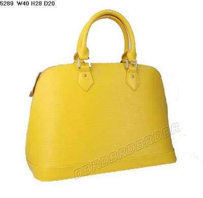 discount louis vuitton handbags epi leather 5289 yellow wholesale