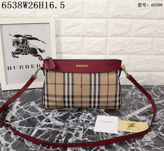 Burberry 6538 plaid with wine red strip 39580