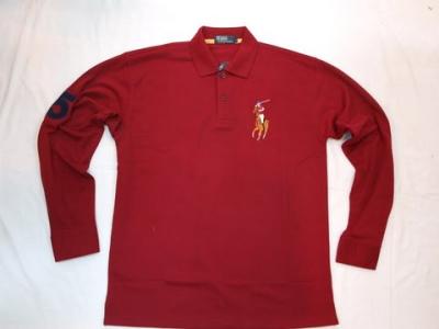 Ralph Lauren men Polo shirt-long sleeve-red No.342