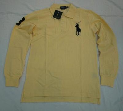 Ralph Lauren men Polo shirt-long sleeve-yellow No.321